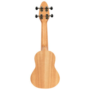 KEIKI Ukulele 4 String Sopranino Tortiose/Turtle Lasering/ KEIKI Headstock/A D F# B/ Mahogany Natural